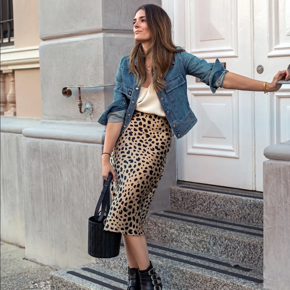 Realisation Par Naomi skirt in cheetah print